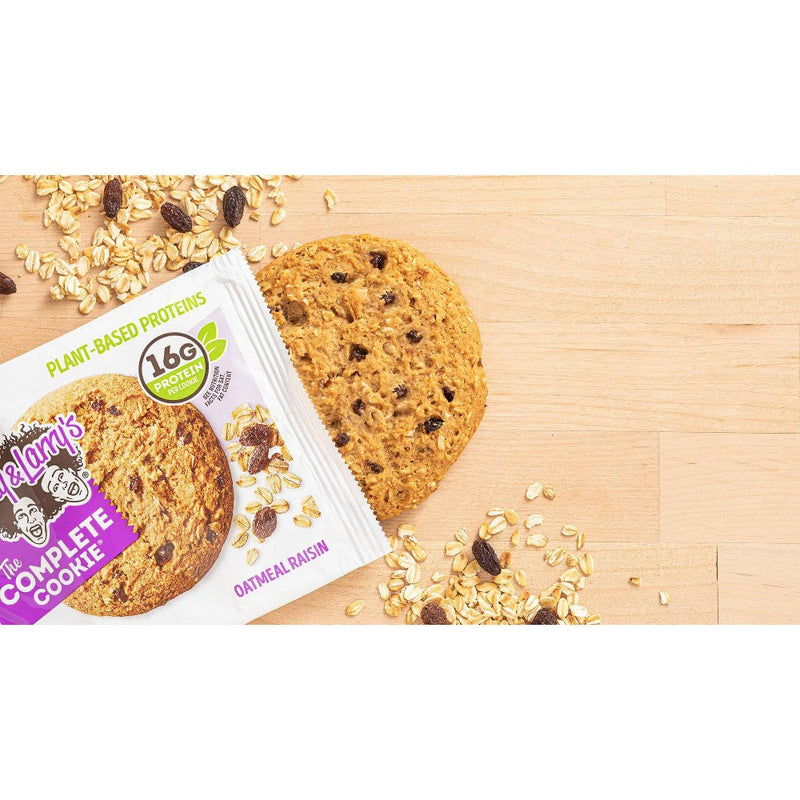 Lenny & Larry's Complete Vegan Cookie - Oatmeal Raisin - 12ct