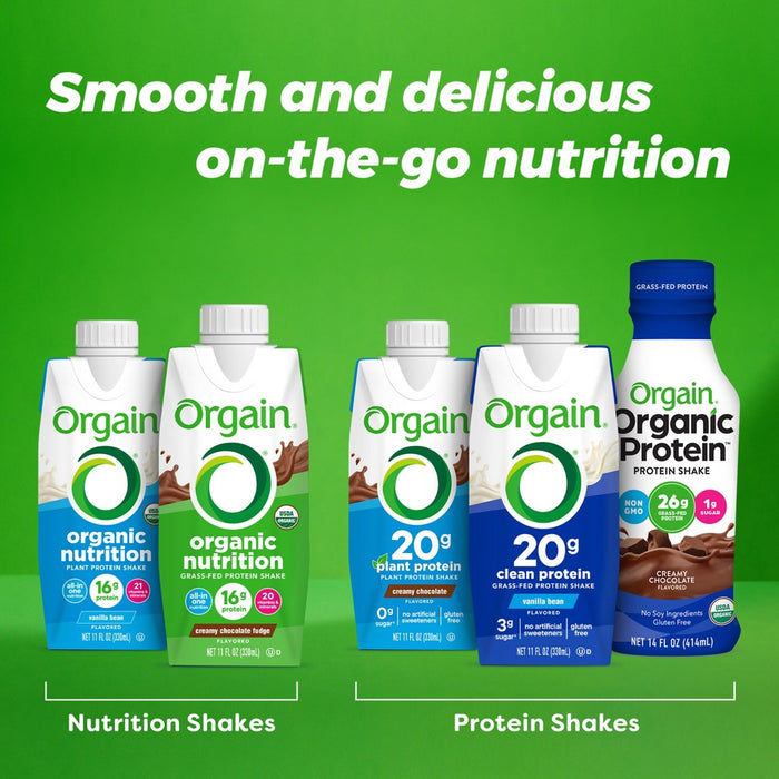 Orgain Nutritional Shake - Vanilla - 11 fl oz/4pk