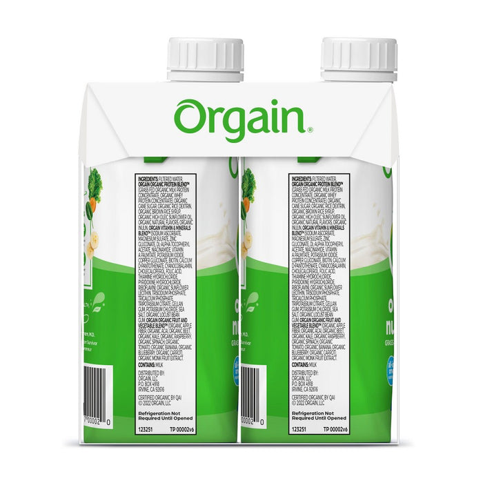 Orgain Nutritional Shake - Vanilla - 11 fl oz/4pk