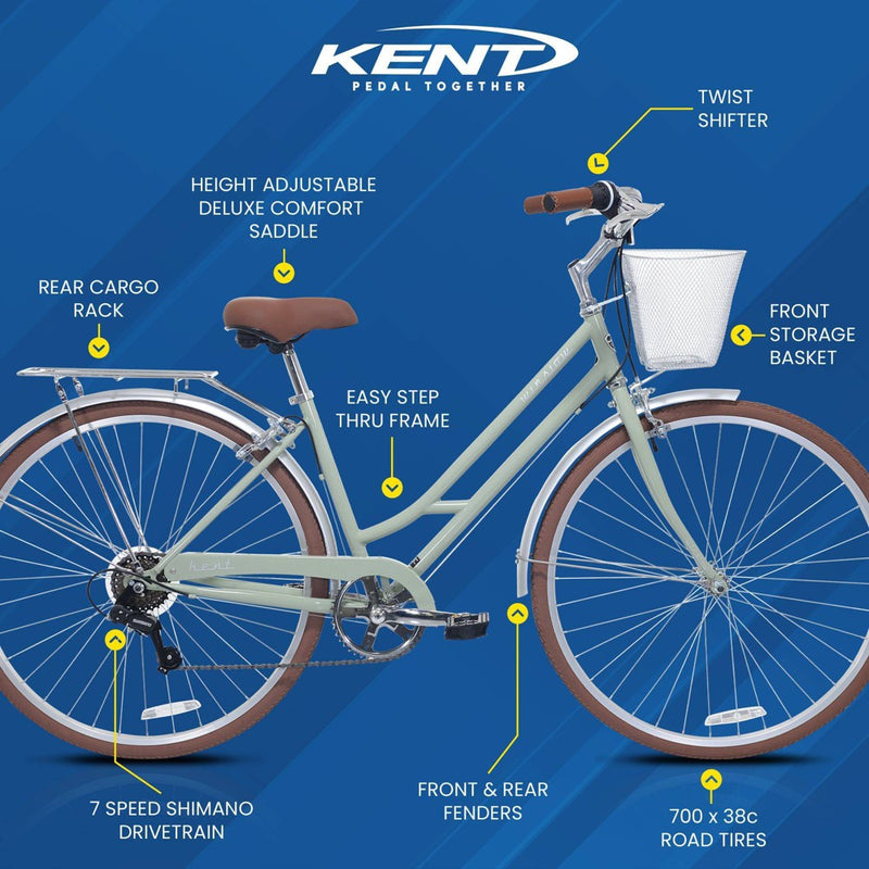 Kent Winslow 700c/28" Adult Hybrid Bike - Green (LOCAL PICKUP ONLY)
