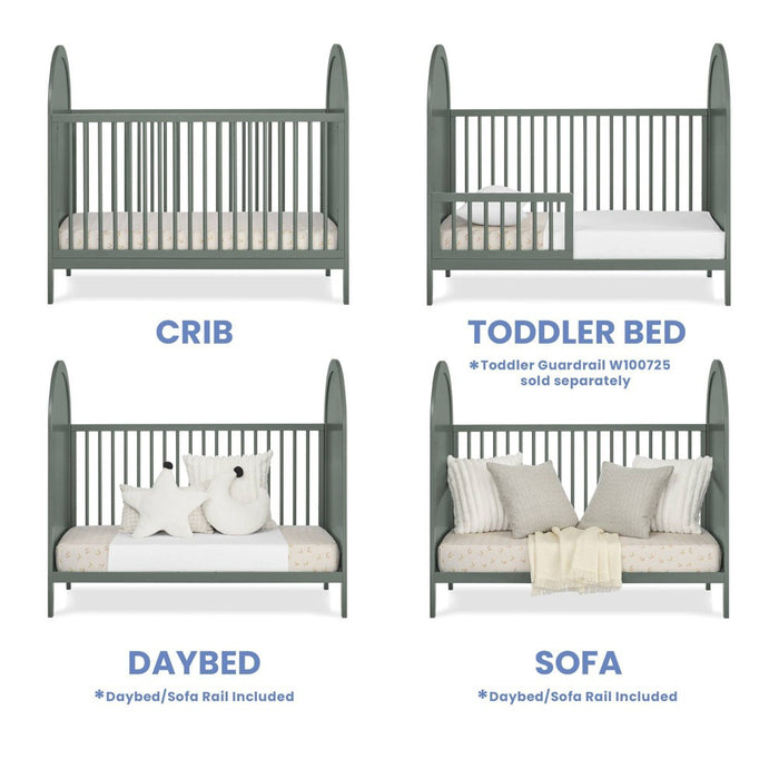 Delta Children Eloise 4-in-1 Convertible Crib - Greenguard Gold Certified - Grassy Glen (LOCAL PICKUP ONLY)