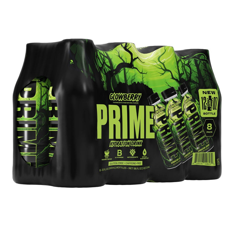 Prime Hydration Glowberry Sports Drink - 8pk/12 fl oz Bottles