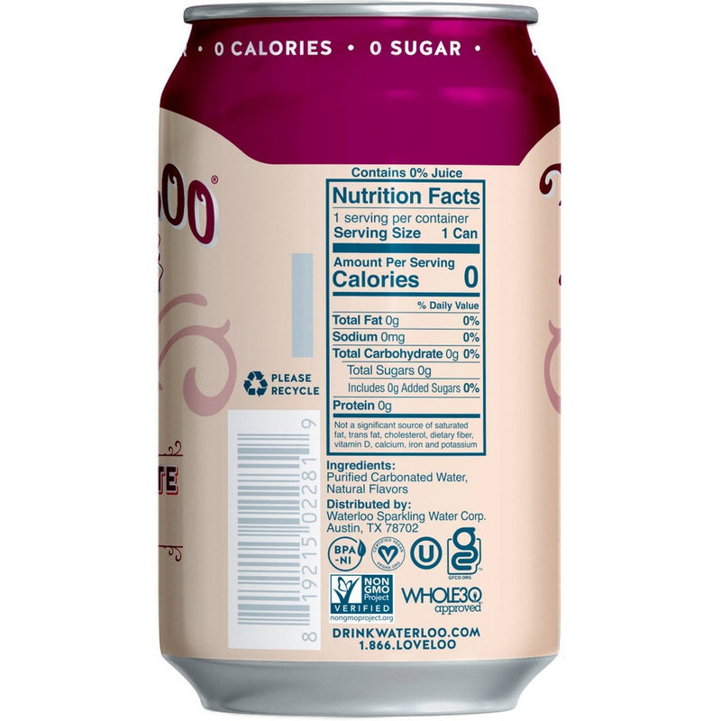 Waterloo Pomegranate Acai Sparkling Water - 8pk/12 fl oz Cans