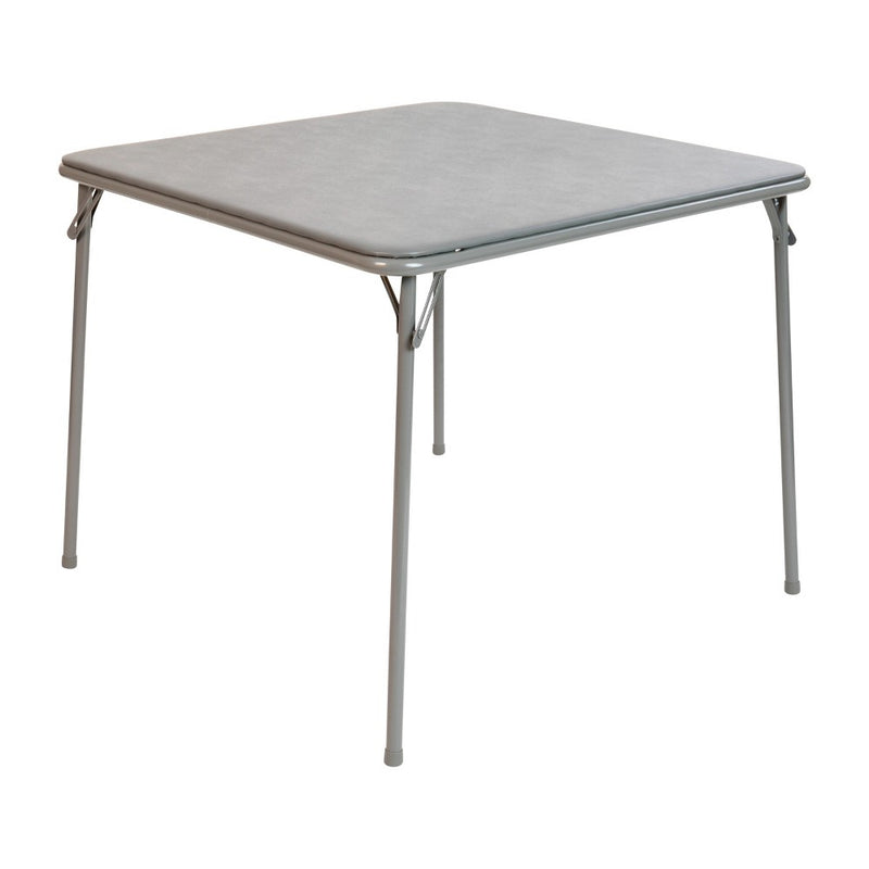Flash Furniture Gray Folding Card Table - Lightweight Portable Folding Table with Collapsible Legs (LOCAL PICKUP ONLY)