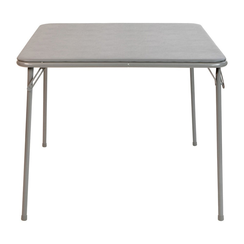 Flash Furniture Gray Folding Card Table - Lightweight Portable Folding Table with Collapsible Legs (LOCAL PICKUP ONLY)