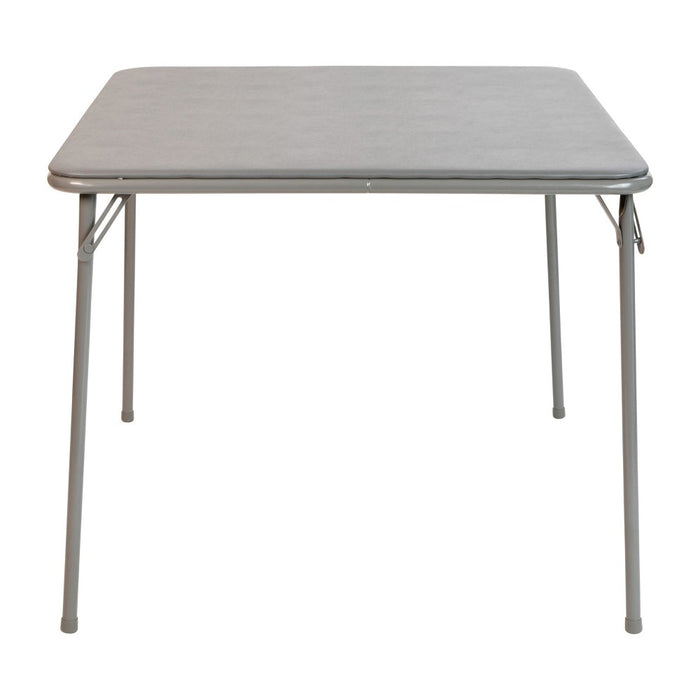 Flash Furniture Gray Folding Card Table - Lightweight Portable Folding Table with Collapsible Legs (LOCAL PICKUP ONLY)