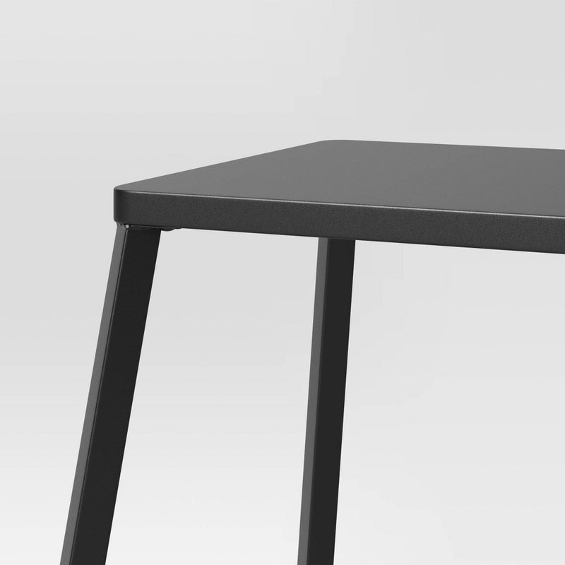 2pk Metal Counter Height Barstool Black - Room Essentials: Steel Frame, Powder-Coated Finish, Armless Design (LOCAL PICKUP ONLY)