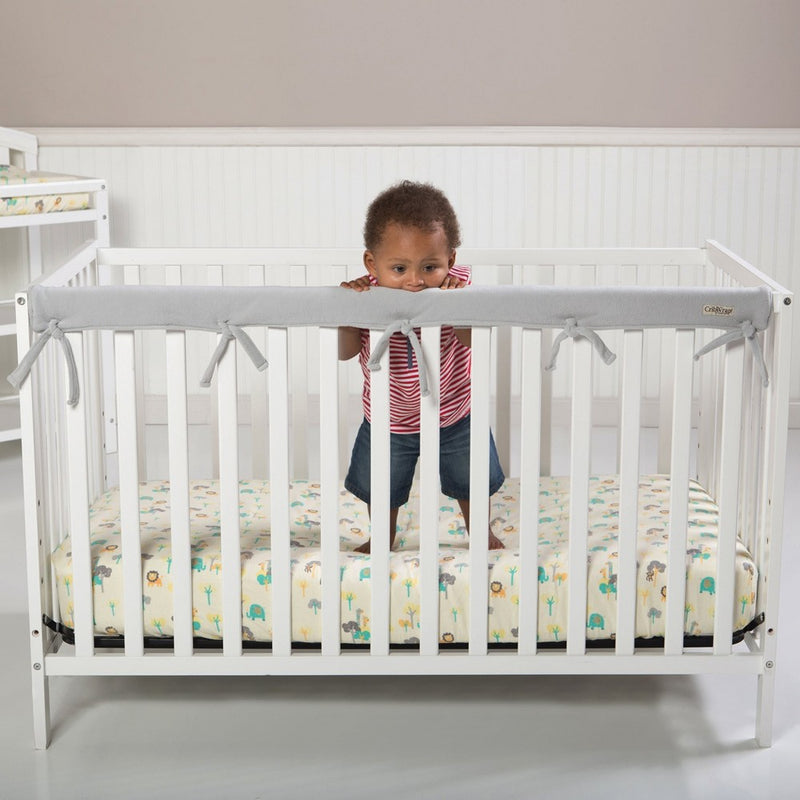 CribWrap Narrow Long Fleece Rail Cover - Gray