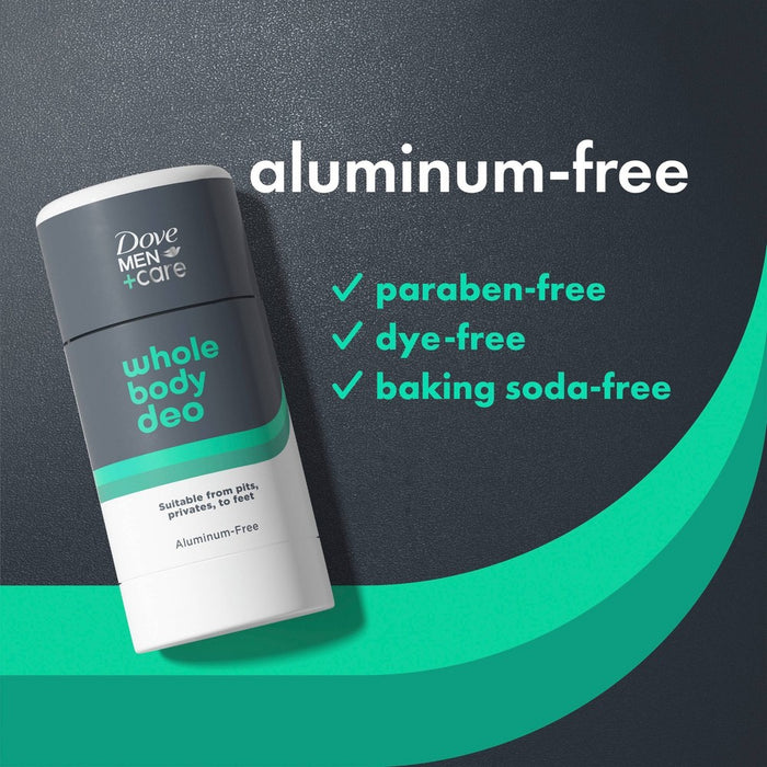 Dove Men+Care Aluminum Free Whole Body Deodorant Anti-Chafe Stick - Aloe & Bamboo - 2.6oz