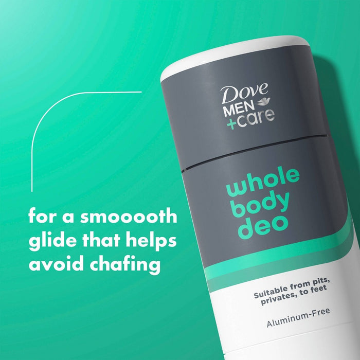Dove Men+Care Aluminum Free Whole Body Deodorant Anti-Chafe Stick - Aloe & Bamboo - 2.6oz