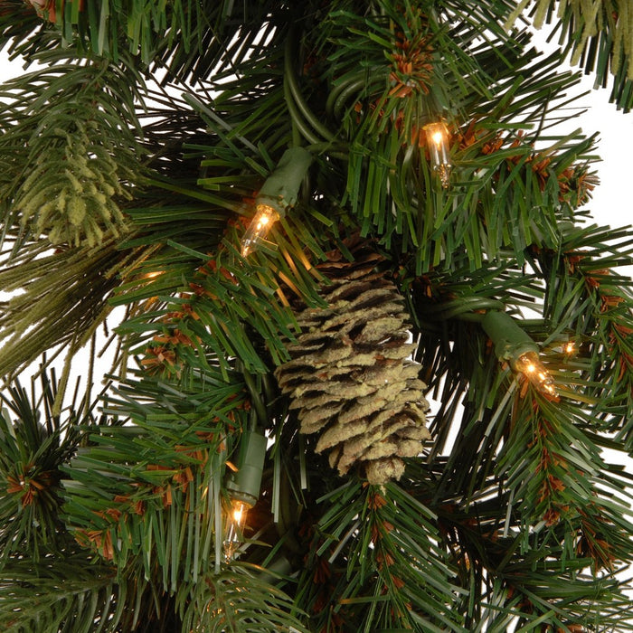 National Tree Company 9 ft. Carolina Pine Garland with Battery Operated LED Lights