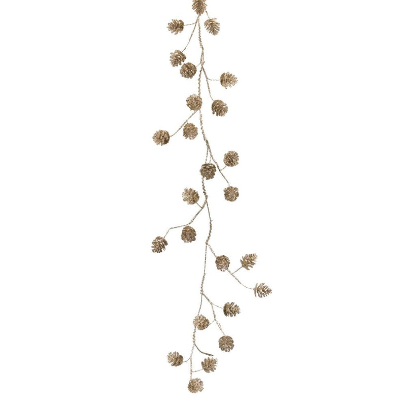 Melrose Frosted Pine Cone Twig Garland EA (LOCAL PICKUP ONLY)