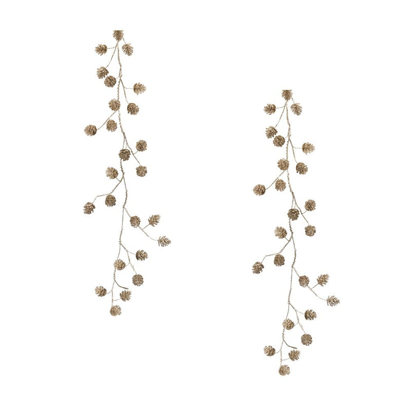 Melrose Frosted Pine Cone Twig Garland EA (LOCAL PICKUP ONLY)