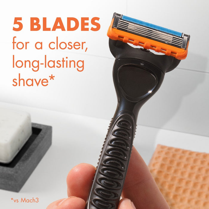 Gillette Fusion5 Power Razor for Men - 1 Gillette Power Razor Handle + 2 Blade Refills