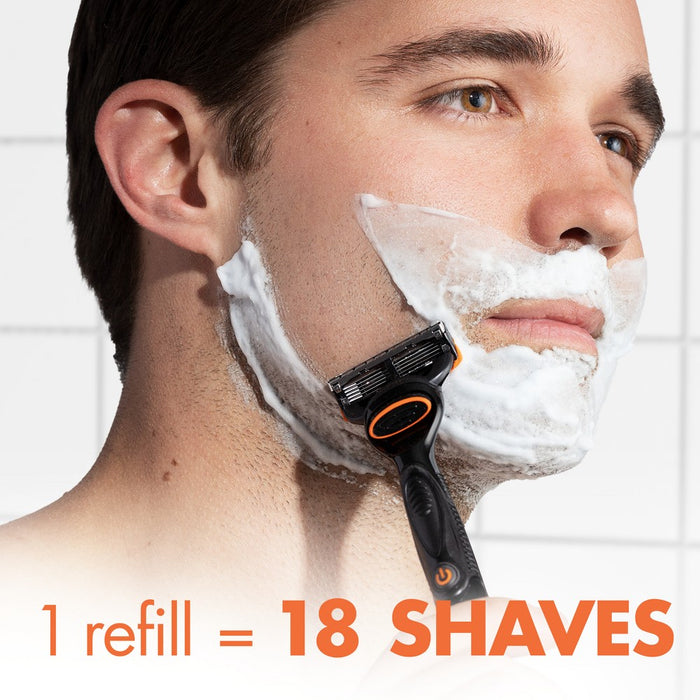 Gillette Fusion5 Power Razor for Men - 1 Gillette Power Razor Handle + 2 Blade Refills
