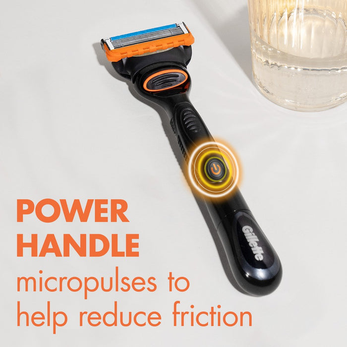 Gillette Fusion5 Power Razor for Men - 1 Gillette Power Razor Handle + 2 Blade Refills