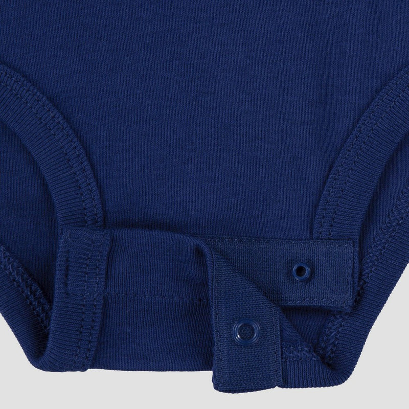 Huggies Baby Boys' 3pk Organic Bodysuit - Blue 12M