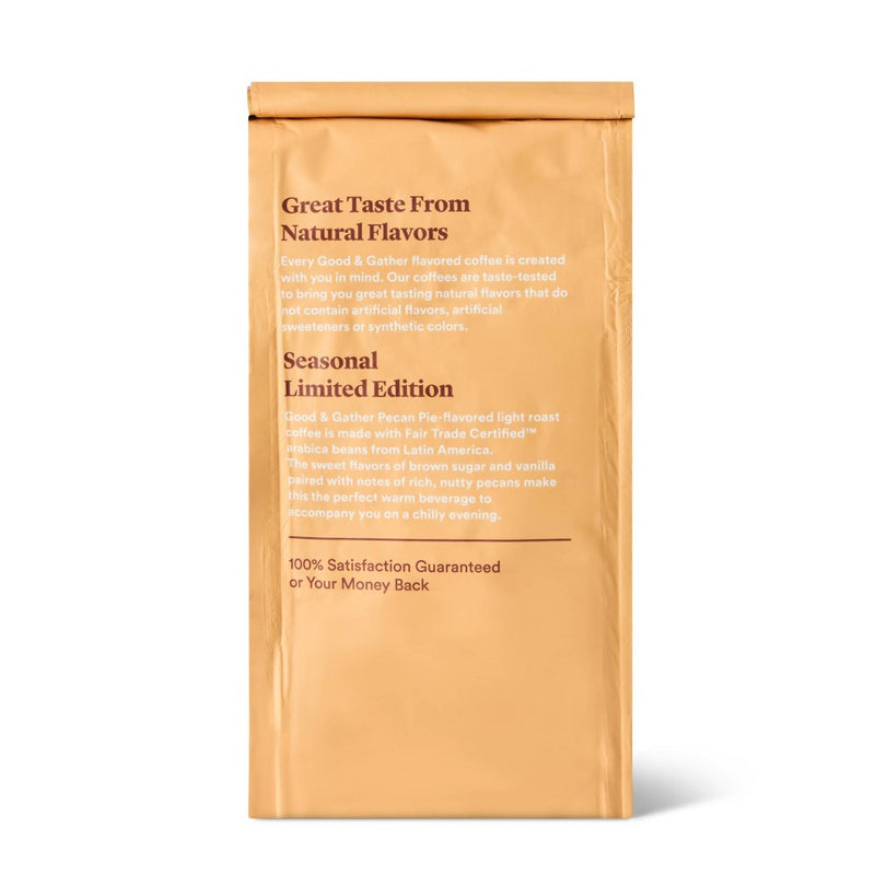 Naturally Flavored Pecan Pie with other natural flavors Light Roast Ground Coffee - 12 oz - Good & Gather