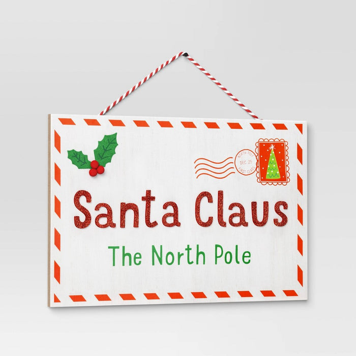 11"x14" Letter to Santa Christmas Wall Decor - Wondershop: Horizontal Sign, Seasonal Holiday Art