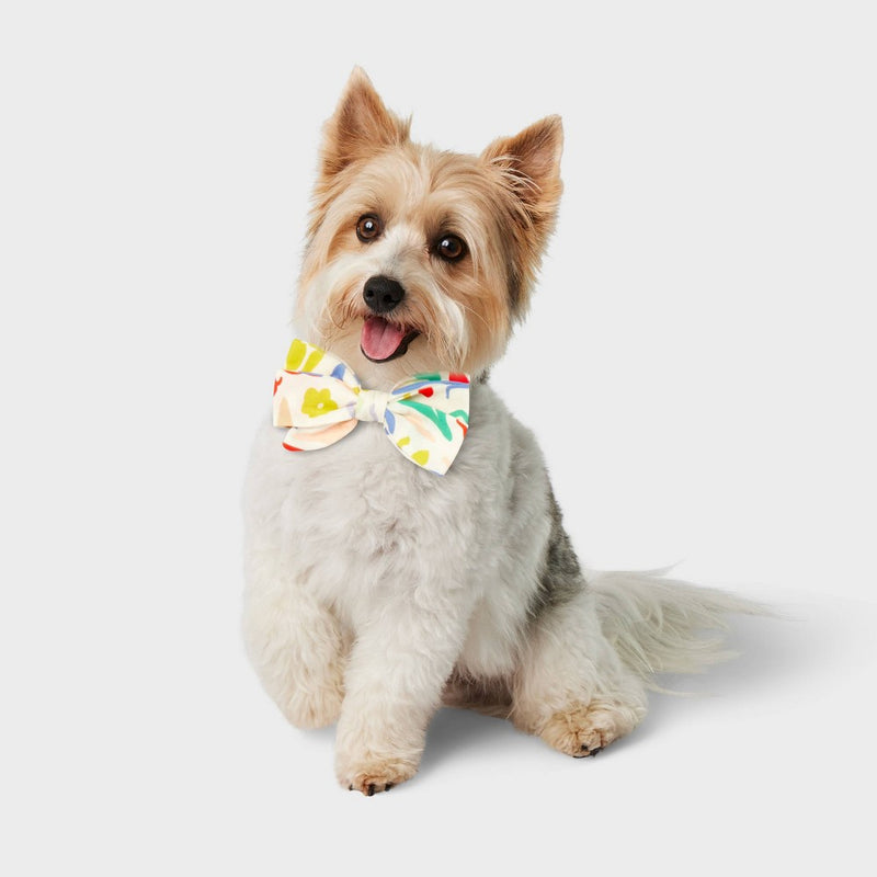 Modern Floral Feminine Cat and Dog Bowtie - Boots & Barkley - One Size Fits Most