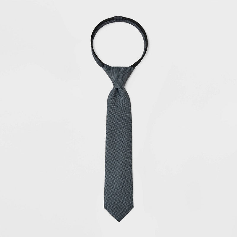 Boys' Woven Zip Necktie - Cat & Jack Gray S/M