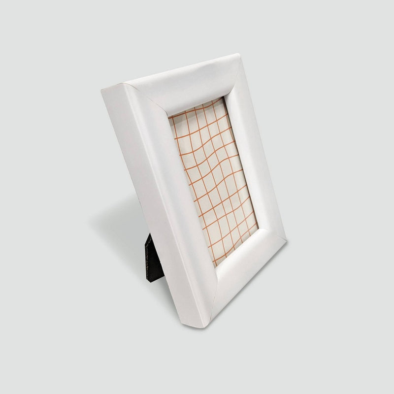 Harbortown 4pk 2"x3" Soft Linear Profile Mini Picture Frames Matte White