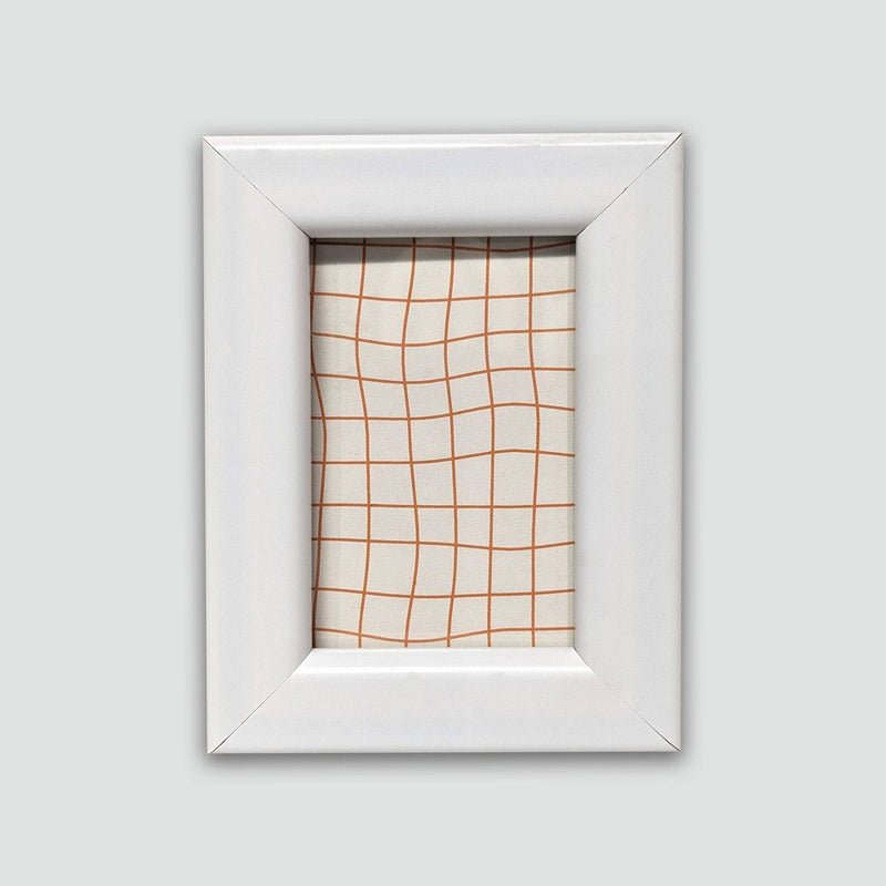 Harbortown 4pk 2"x3" Soft Linear Profile Mini Picture Frames Matte White