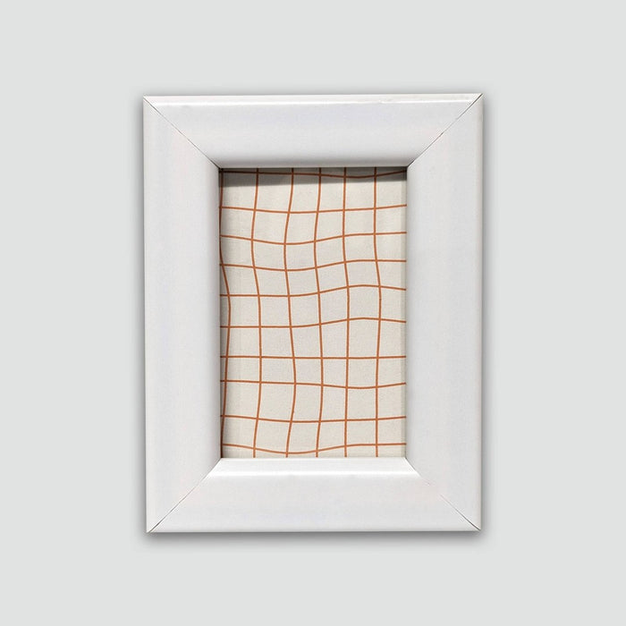 Harbortown 4pk 2"x3" Soft Linear Profile Mini Picture Frames Matte White