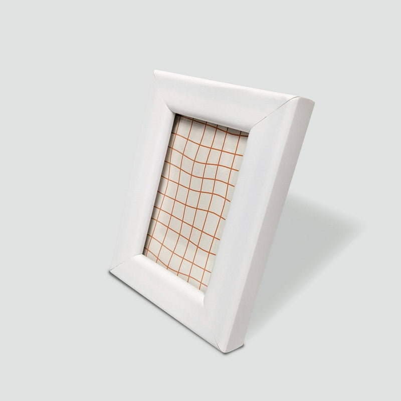 Harbortown 4pk 2"x3" Soft Linear Profile Mini Picture Frames Matte White