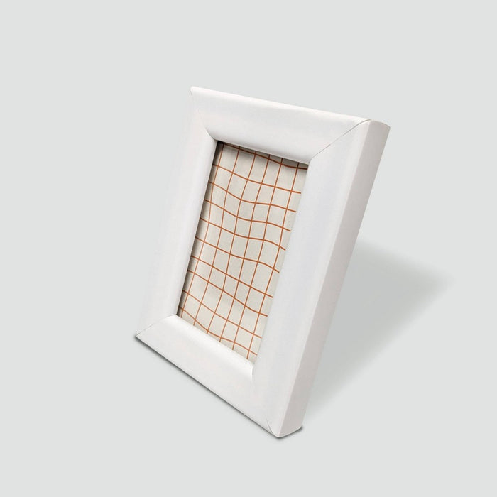 Harbortown 4pk 2"x3" Soft Linear Profile Mini Picture Frames Matte White
