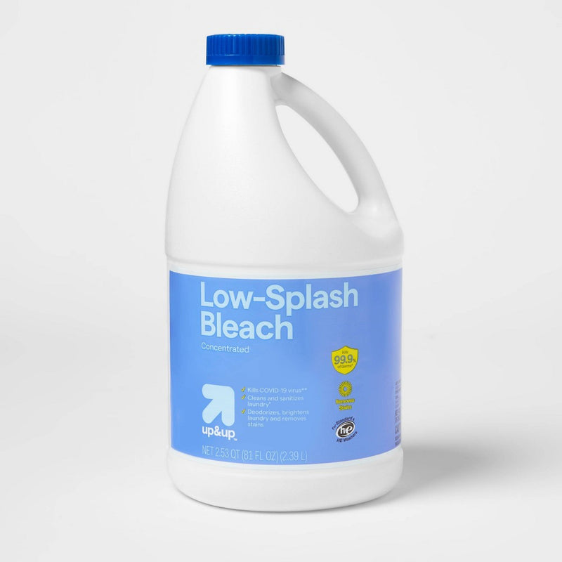Low Splash Bleach - 81oz - up&up