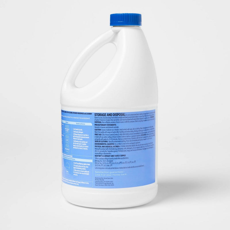 Low Splash Bleach - 81oz - up&up