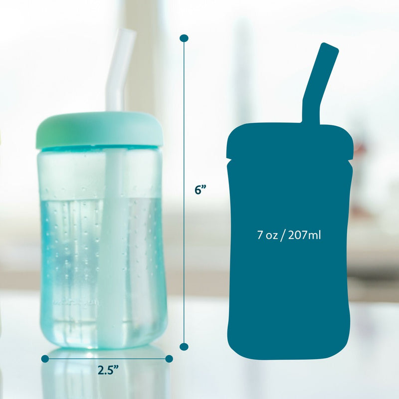 The First Years 7oz Squeeze and Sip Straw Cup - 2pk