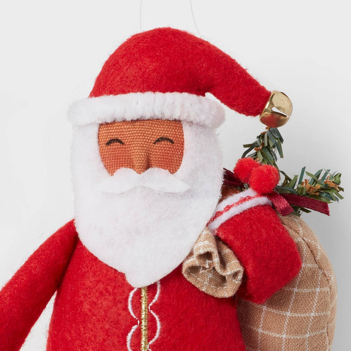Fabric Santa with Toy Sack Christmas Tree Ornament - Wondershop