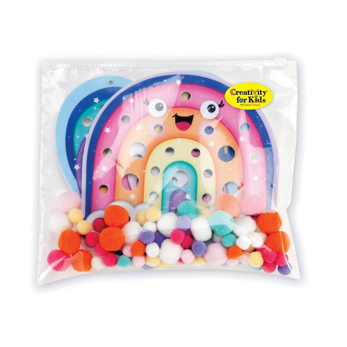 Creativity for Kids Pom Pom Pictures Magical DIY Art Kit: Yarn, Templates, Googly Eyes, Felt, Plastic, Ages 3+
