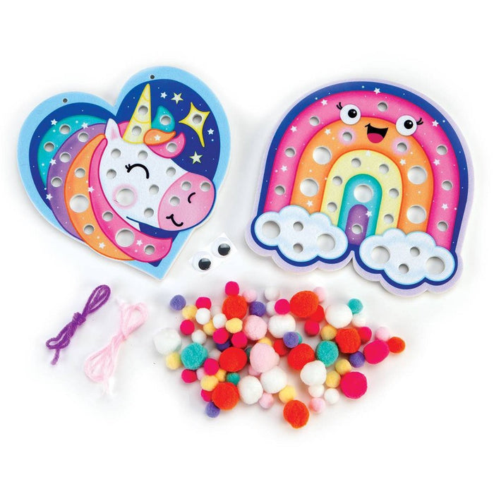 Creativity for Kids Pom Pom Pictures Magical DIY Art Kit: Yarn, Templates, Googly Eyes, Felt, Plastic, Ages 3+