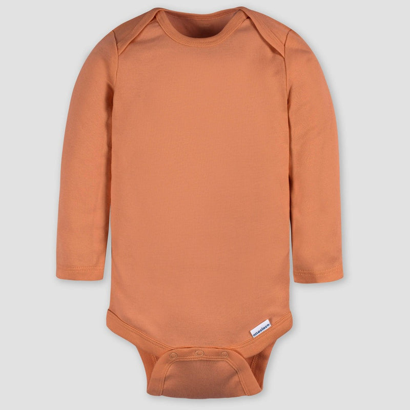 Gerber Baby 4pk Long Sleeve Onesies - Green/Blue 0-3M