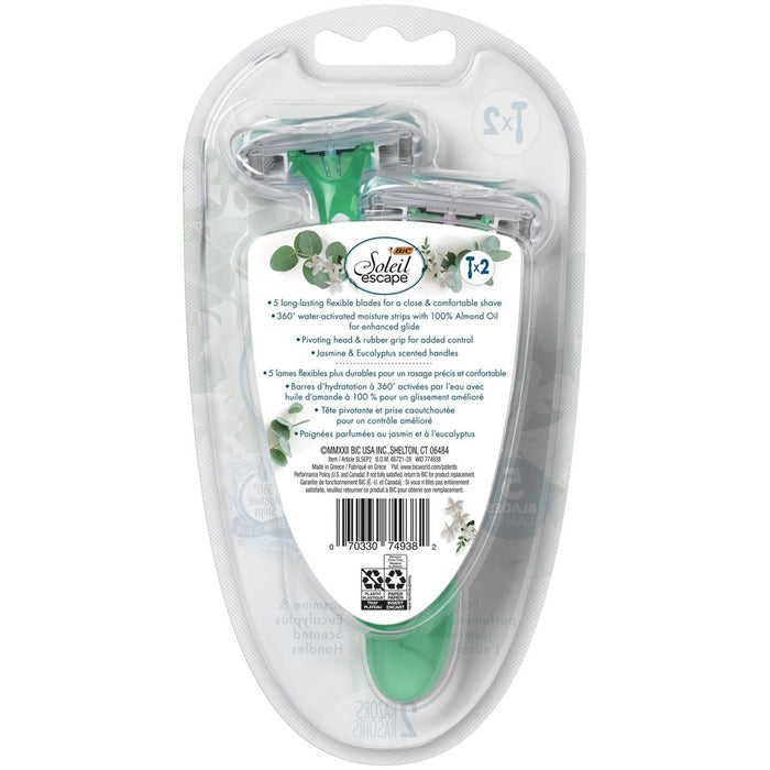 BiC Soleil Escape 5-Blade Disposable Razors - 2ct
