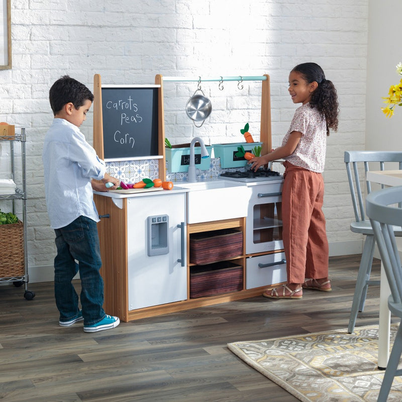 KidKraft Farmhouse Play Kitchen with 18pc Accessory Play Set (LOCAL PICKUP ONLY)