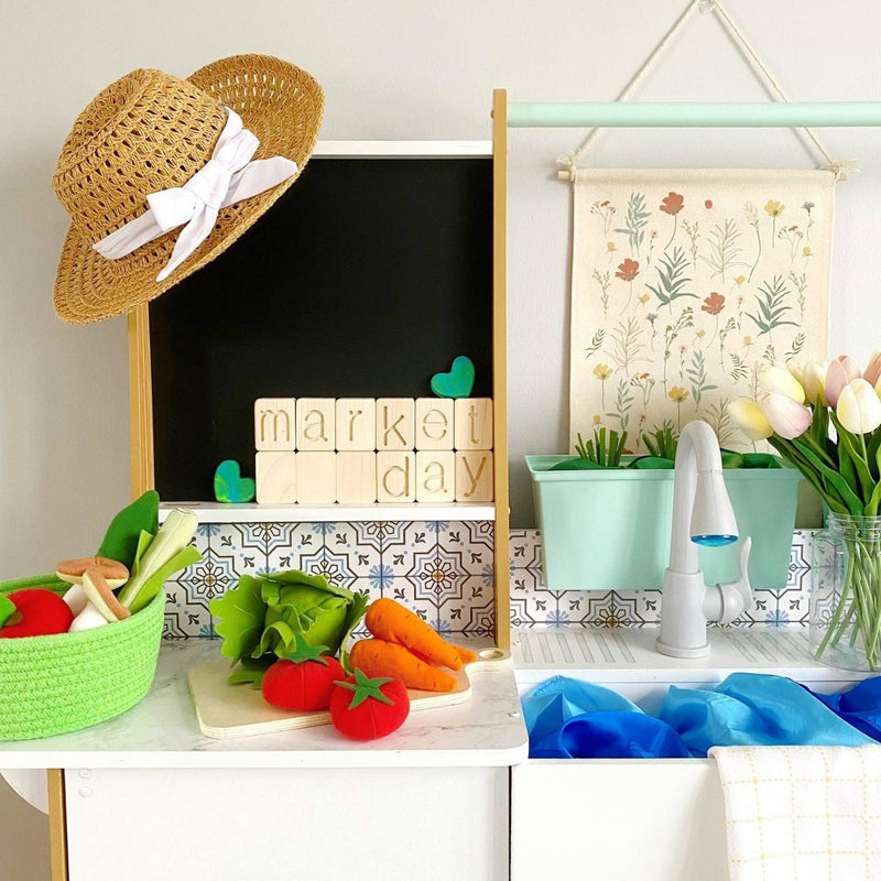 KidKraft Farmhouse Play Kitchen with 18pc Accessory Play Set (LOCAL PICKUP ONLY)