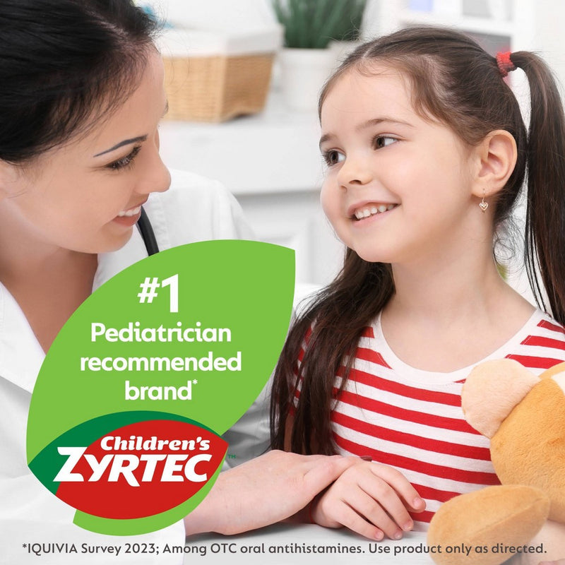 Children's Zyrtec Allergy Relief Cetirizine Dissolving Tablets - Citrus - 24ct