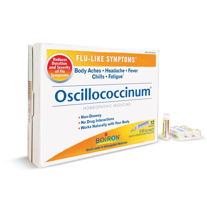 Oscillococcinum by Boiron Homeopathic Medicine For Flu-Like Symptoms - 12 Doses