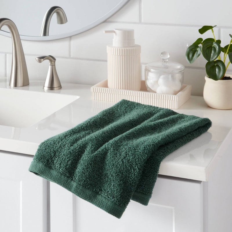 Everyday Hand Towel Dark Green - Room Essentials
