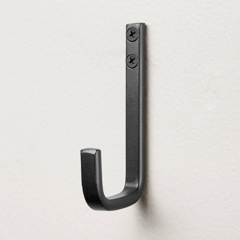 Bath Hook Black - Hearth & Hand with Magnolia: Powder-Coated Steel, Wall Mounted, 5lb Capacity