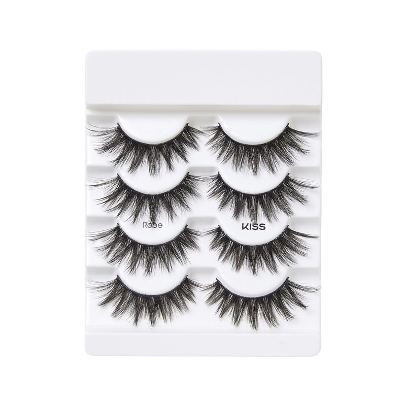KISS Lash Couture Triple Push-Up Collection Fake Eyelashes - Robe - 4 Pairs
