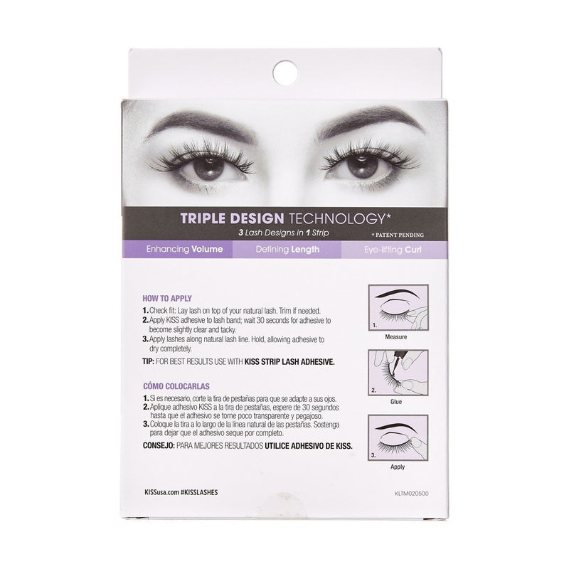 KISS Lash Couture Triple Push-Up Collection Fake Eyelashes - Robe - 4 Pairs
