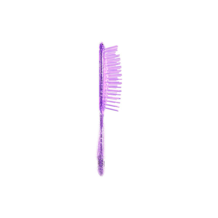 UNbrush Mini Glitter Detangling Hair Brush - Amethyst Lavender