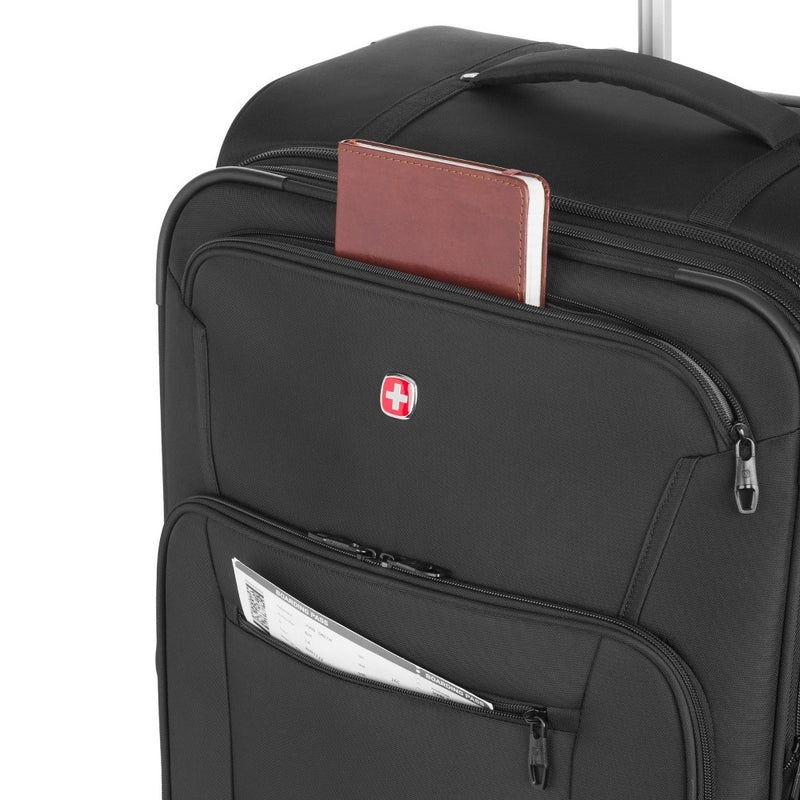 SWISSGEAR Zurich Softside Large Checked Suitcase - Black