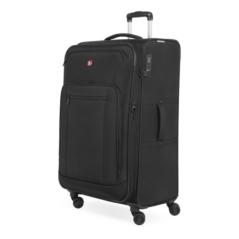 SWISSGEAR Zurich Softside Large Checked Suitcase - Black