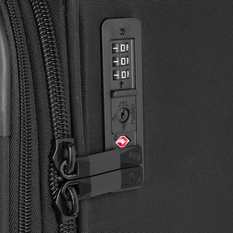 SWISSGEAR Zurich Softside Large Checked Suitcase - Black